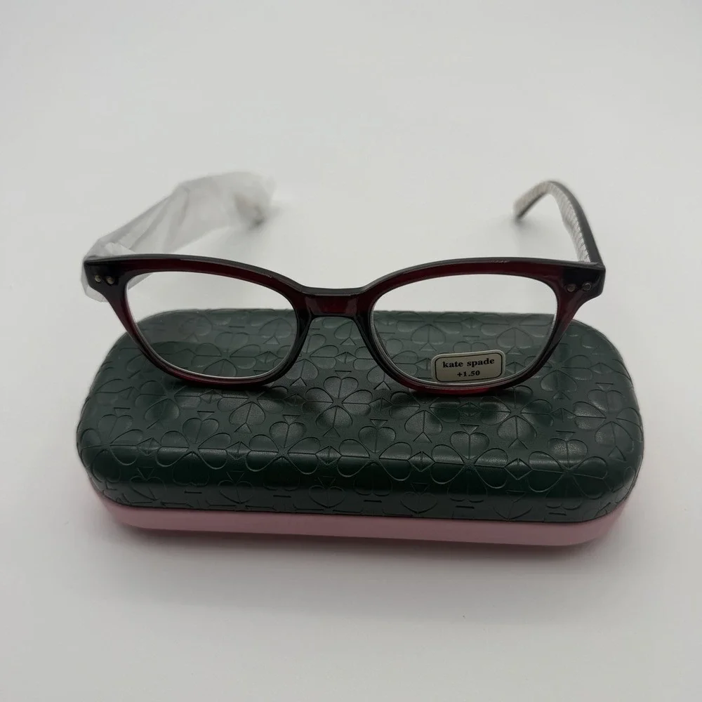 Kate Spade New York Glasses Red Black Ombrae Rebecca2 140 +1.50 PD62